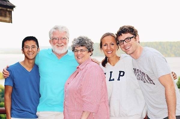People smiling.