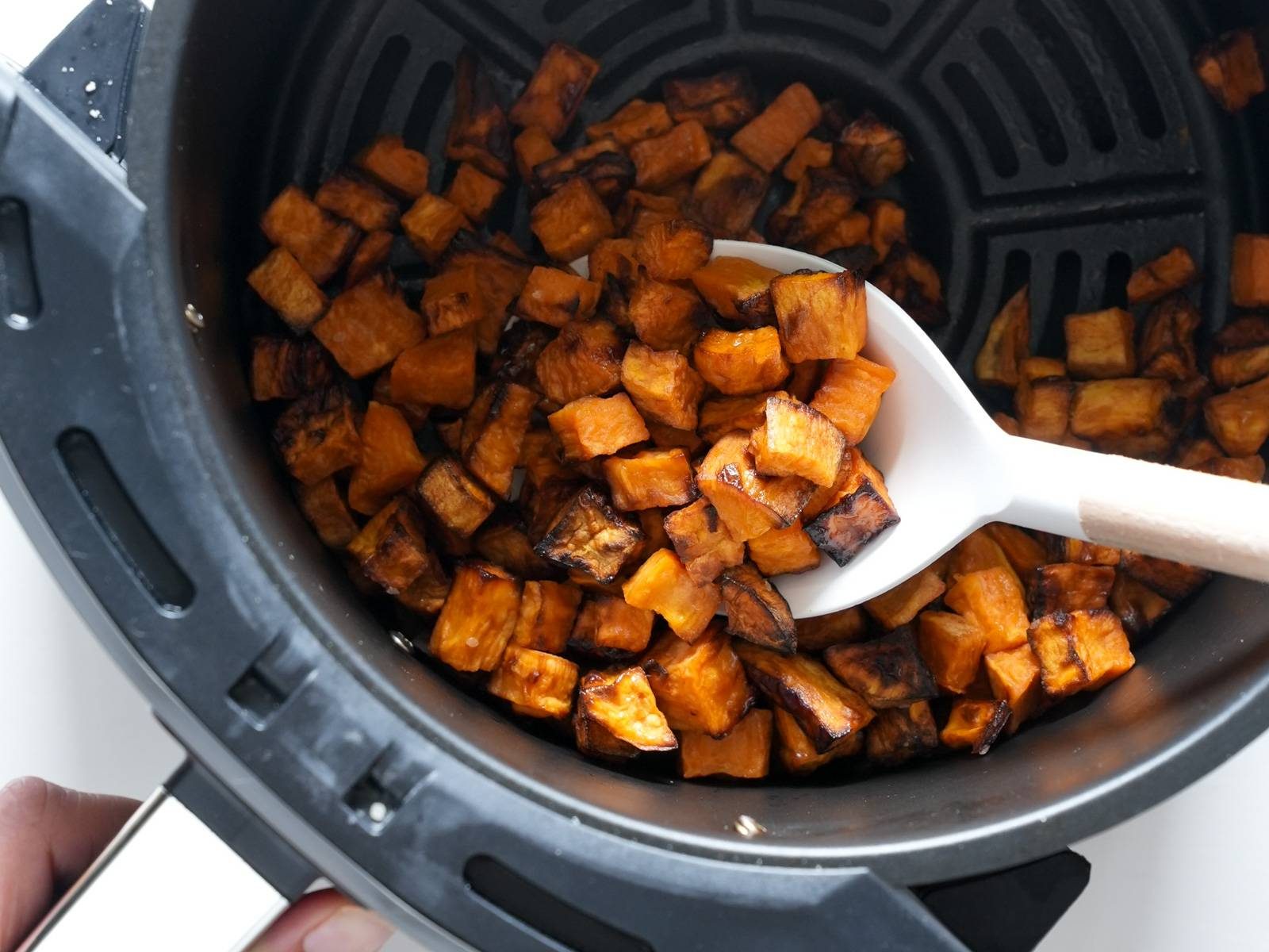 Air-fried sweet potatoes.