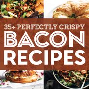 Collage of bacon recipes