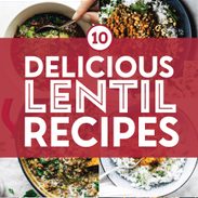 Lentil recipes in a collage.