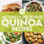 Delicious quinoa recipes in a collage.