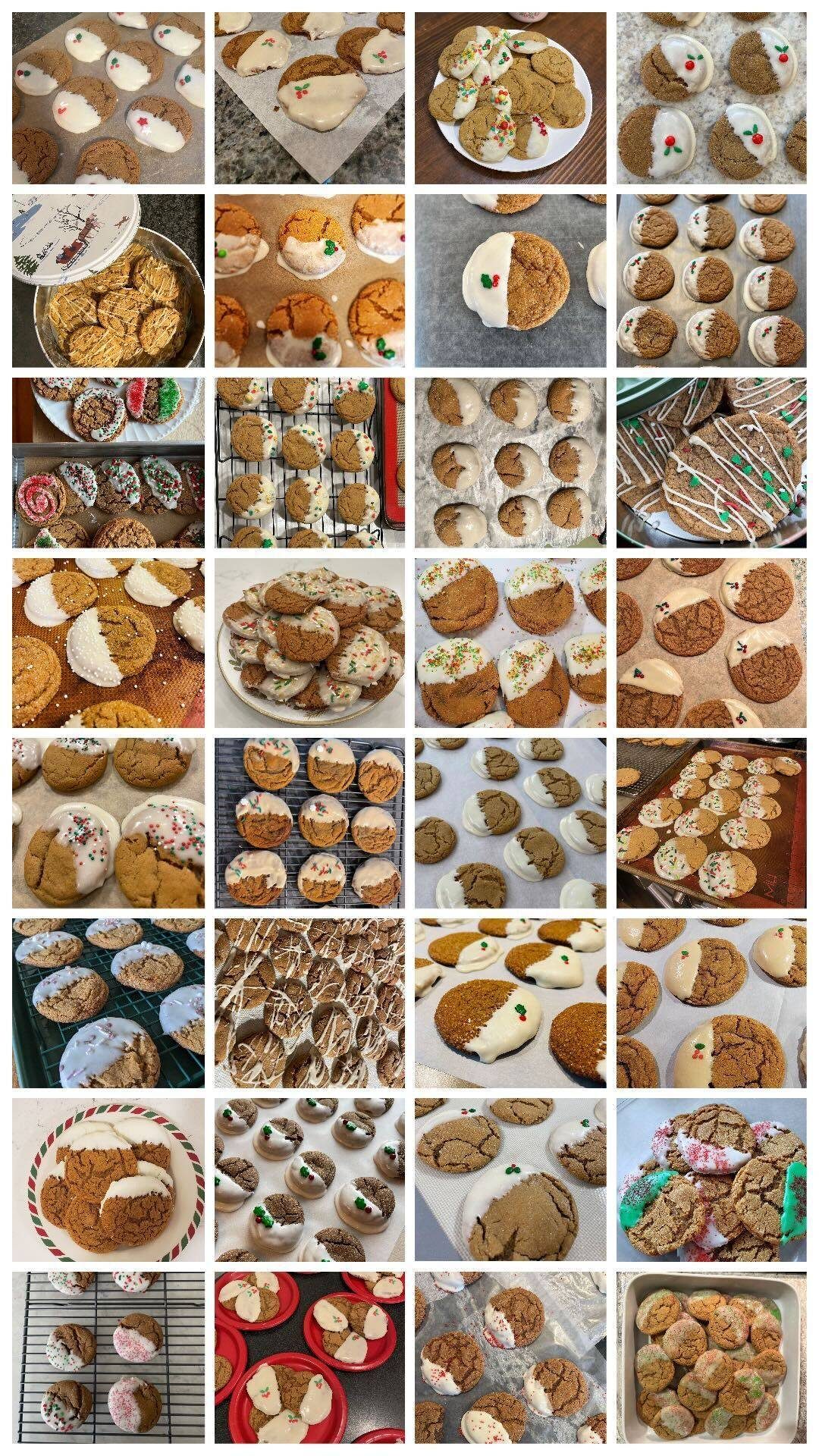 Gingerbread cookies from Instagram.
