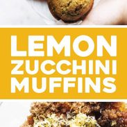 Lemon Poppyseed Zucchini Muffins.