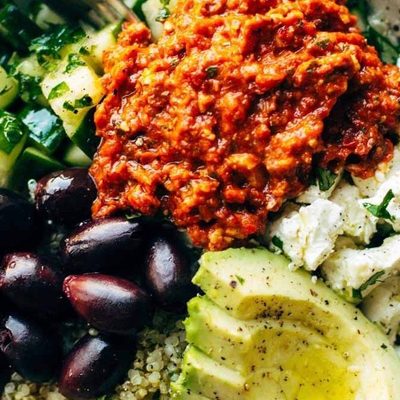 Mediterranean Quinoa Bowl.
