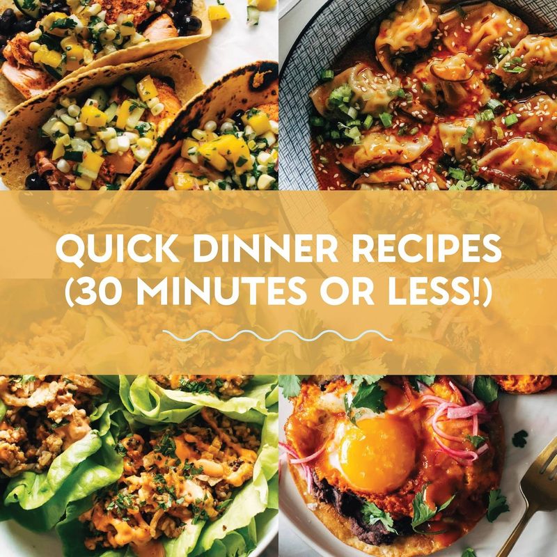 Quick dinner recipes.