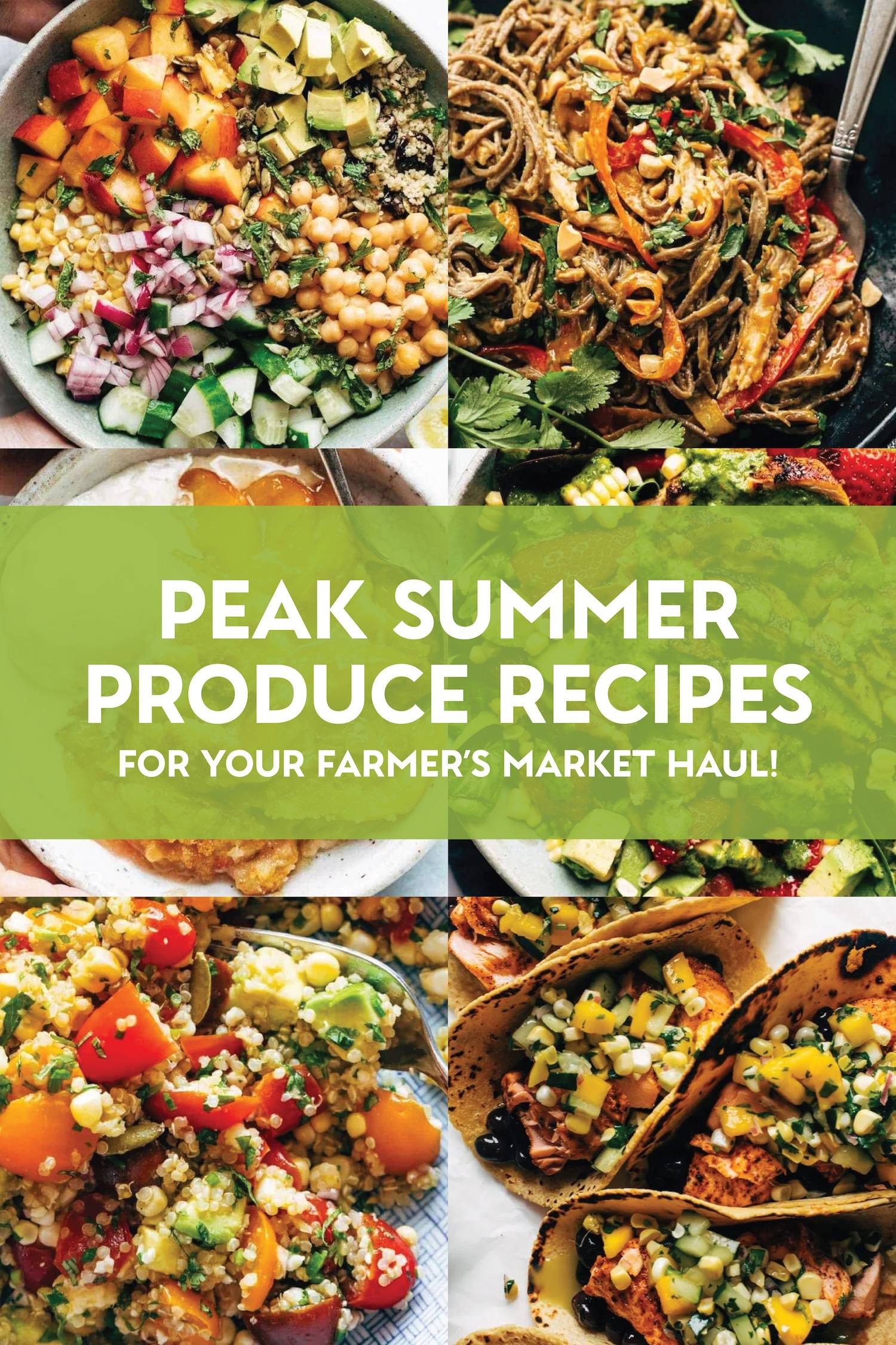 Summer produce recipes.