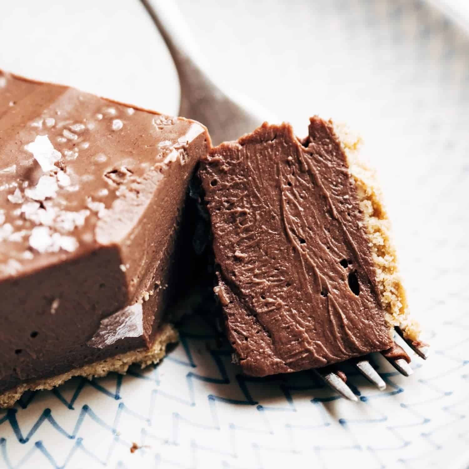 Vegan chocolate pie.