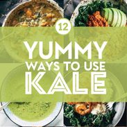 Kale recipes in a collage.