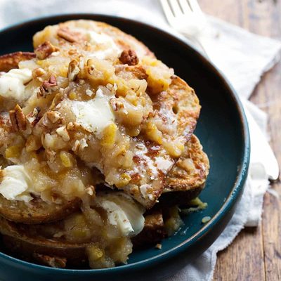 A picture of Whole Wheat French Toast with Pear Chutney